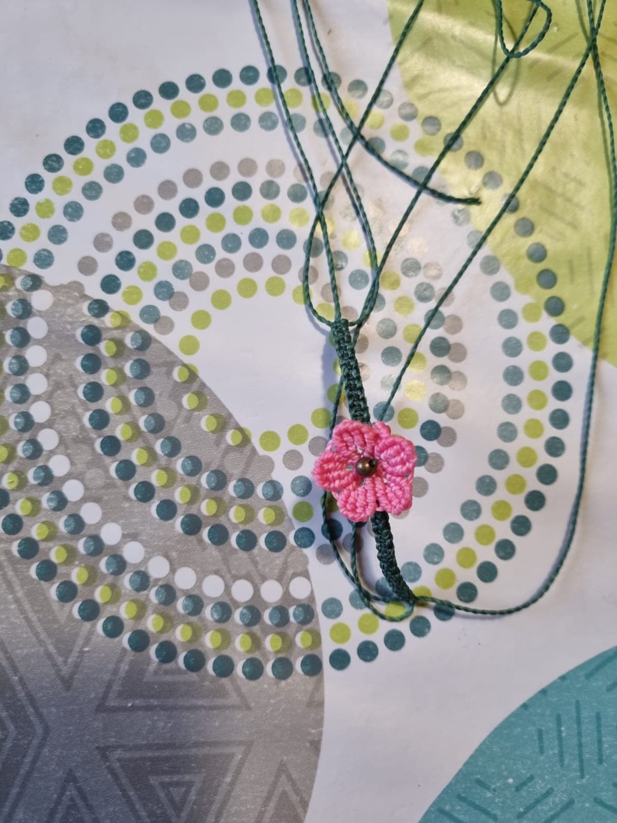 Bijoux en micro-macramé